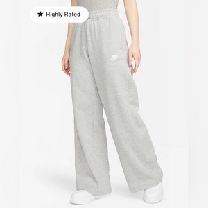 Womens mid-rise wide leg sweatpants